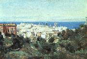  Jean Baptiste Camille  Corot View of Genoa oil painting